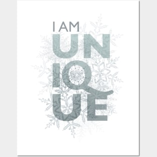 I AM UNIQUE-VORTEX SHIRT Posters and Art